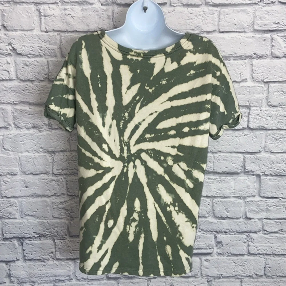 Olive & Oak size Small Terry Green Bleach Tie-Dye Sweatshirt - Picture 6 of 13